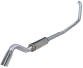 99-03 7.3L Diamond Eye 4" Aluminized Turbo Back Turn Down W/ Tip & Muffler - K4319A-TD